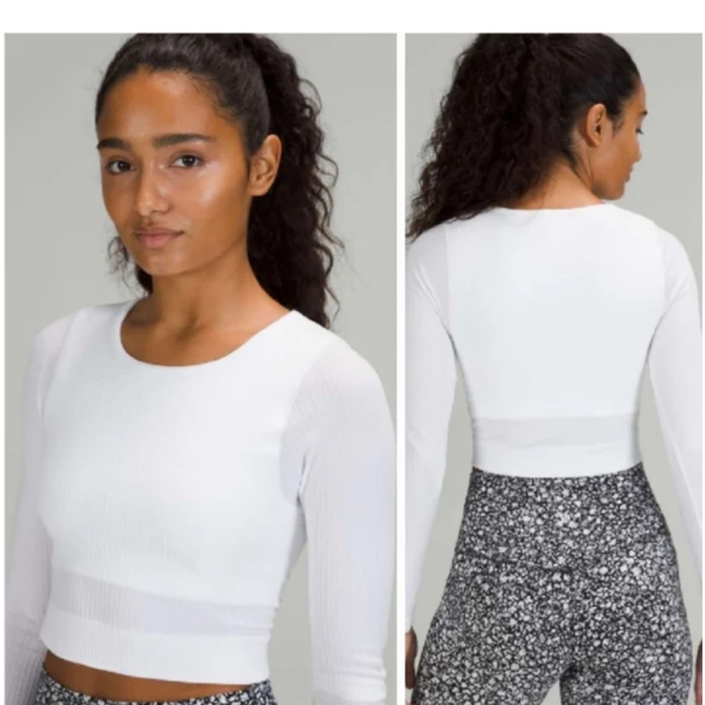 lululemon athletica White Crop Top